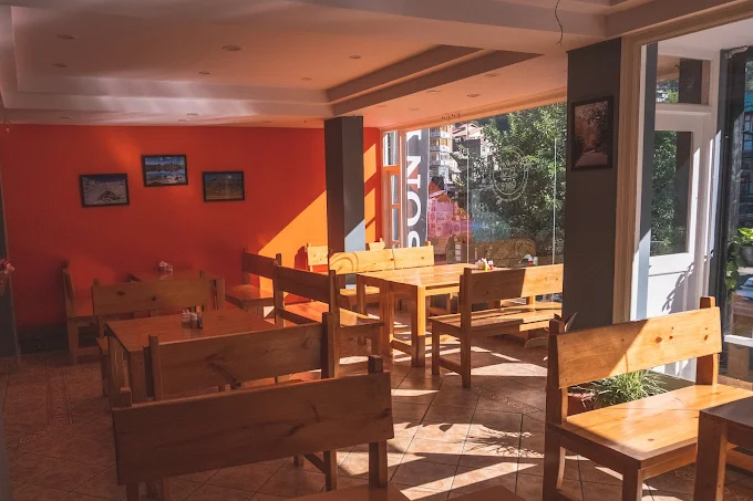 A slice of chocolate cake on a plate